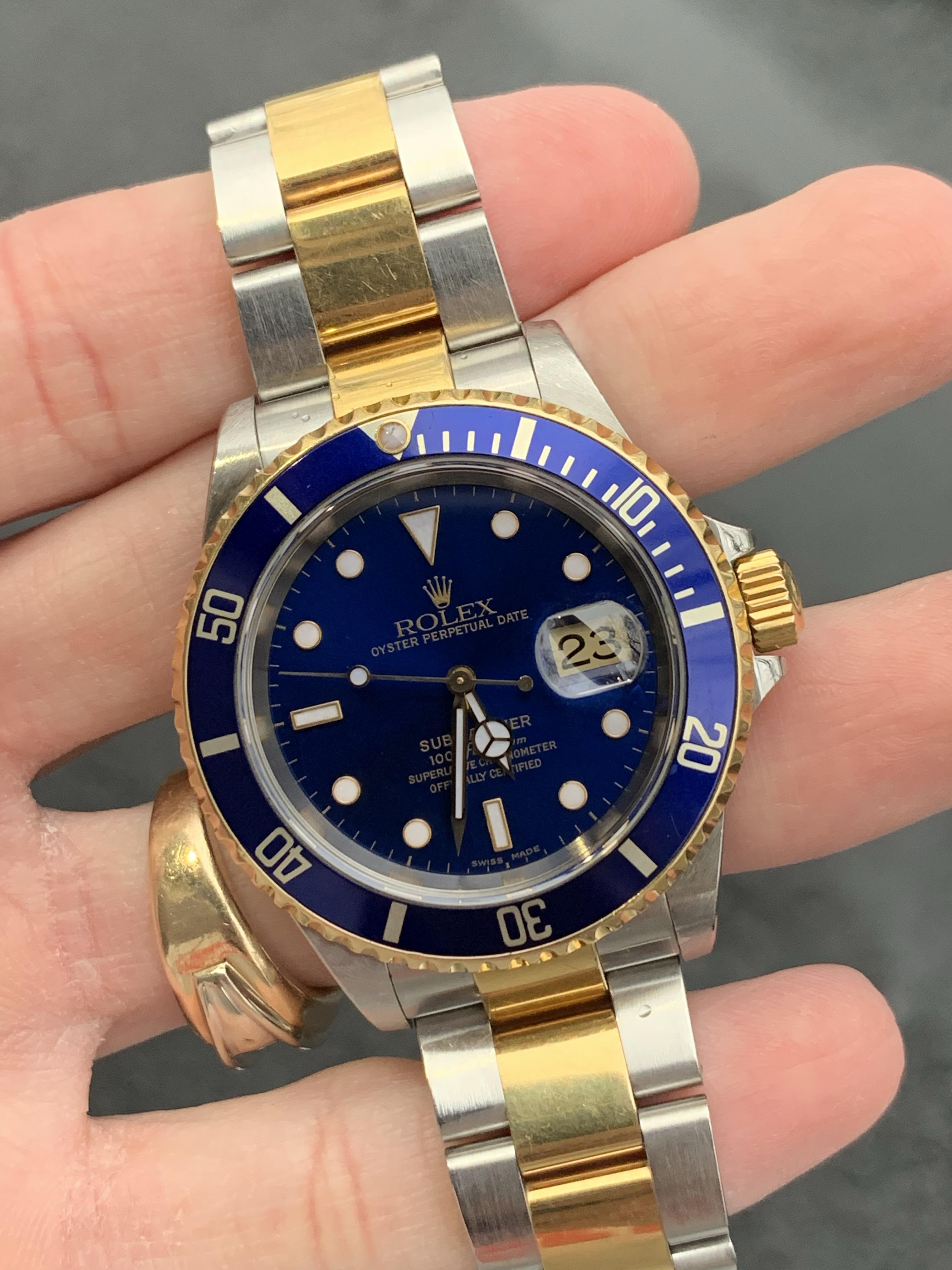rolex bluesy 16613
