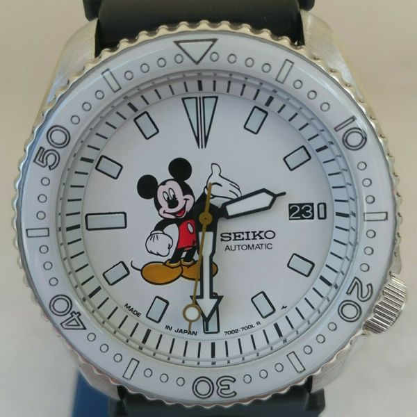 Seiko 7002-7000 Vintage Divers Mickey Mouse Automatic Watch Mod #602 |  WatchCharts