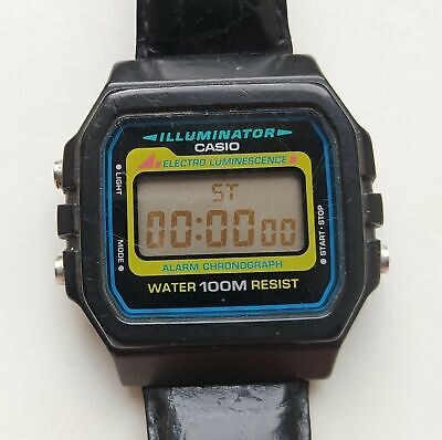 VINTAGE CASIO W 741 QW. 1275 Water resist 100 ILLUMINATOR C WatchCharts Marketplace