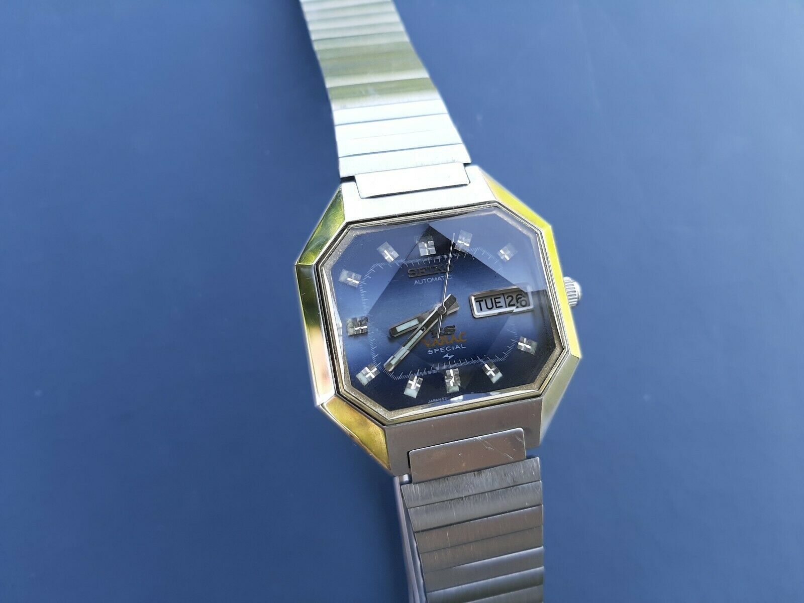 King Seiko Special Vanac 5246-5020 Vintage 1972 Blue Purple