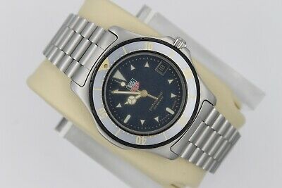 Tag Heuer 2000 Professional 972.606 Watch Mens Moondust Blue Gold