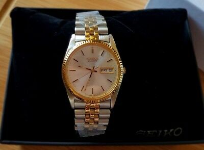 Seiko SGF204 Two Tone Datejust Day Date Bicolor NEU OVP Unisex