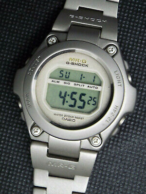 Vintage CASIO Digital Watch MR-G MRG-100T FULL TITANIUM 1569 NOS