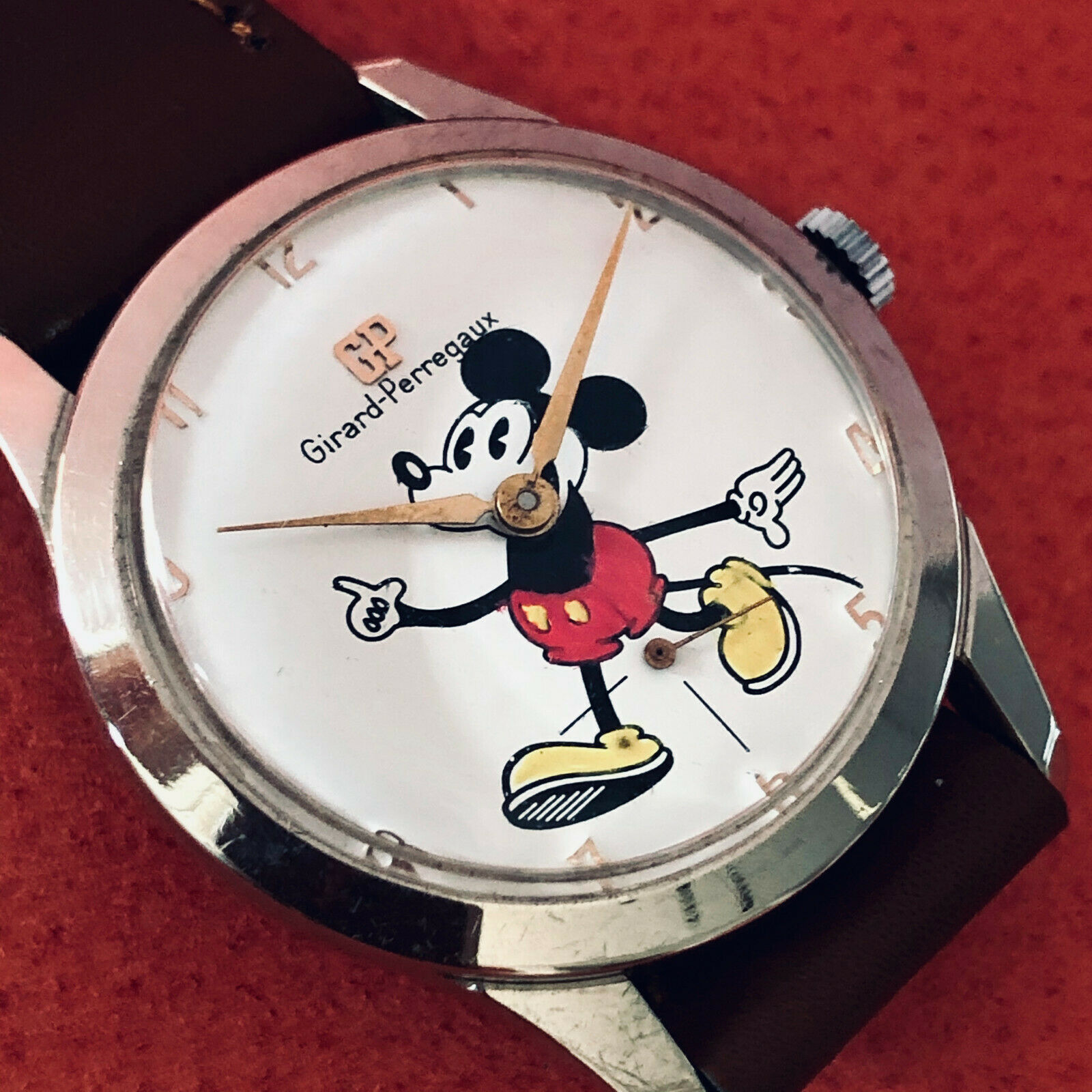 VINT GIRARD PERREGAUX MICKEY MOUSE DIAL Ca 49 NO RESERVE PRICE