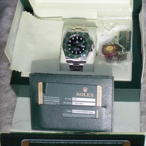 116610LV Hulk Submariner 2014 Full Set Complete with Box and Papers – TPT  Timepiece Trading