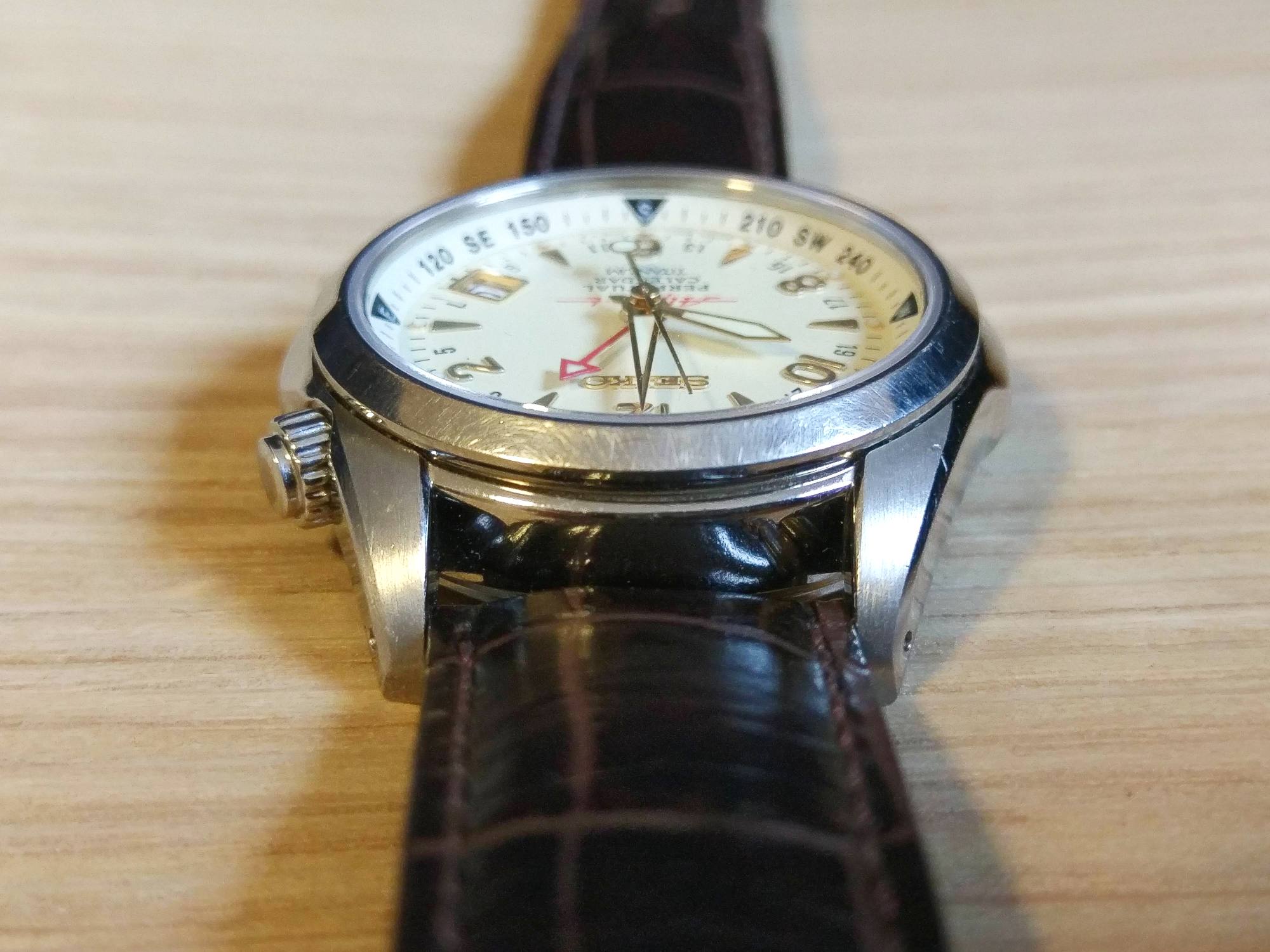 4970 OH済 SEIKO SBCJ031 8F56-00D0 Alpinist Titanium セイコー