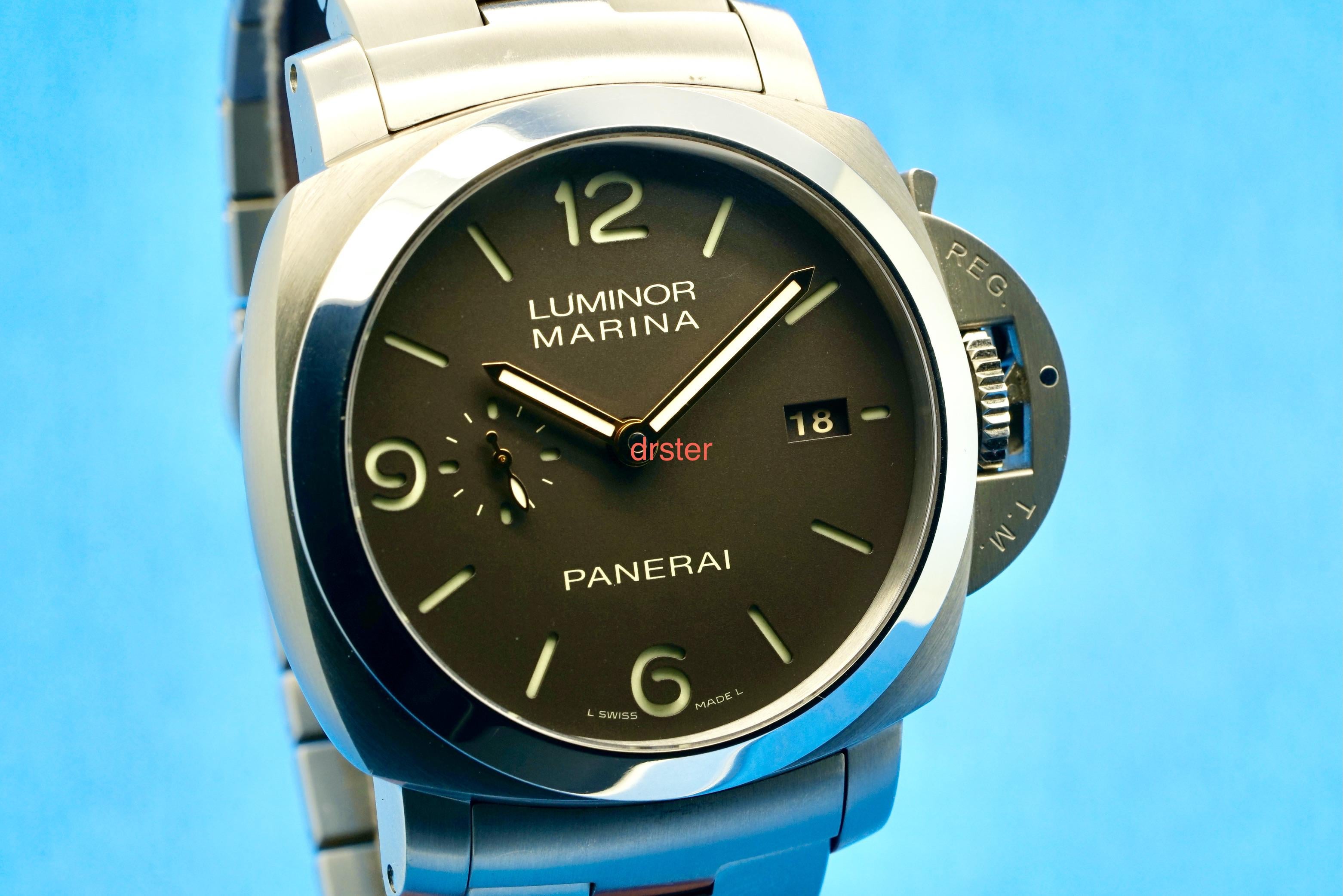 WTS WTT PANERAI LUMINOR MARINA 352 Q SERIAL TITANIUM on PANERAI