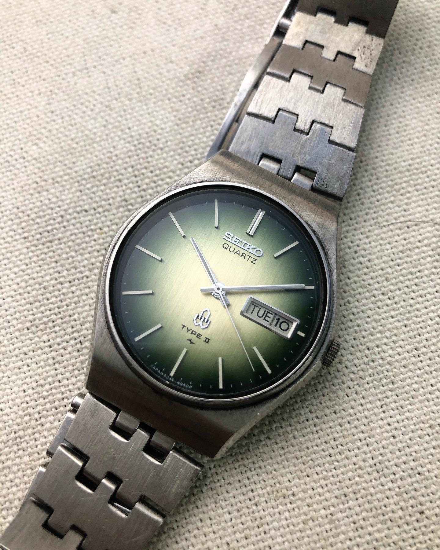 SEIKO TYPE II 4336-80市場 1977 メンズクォーツウォッチ