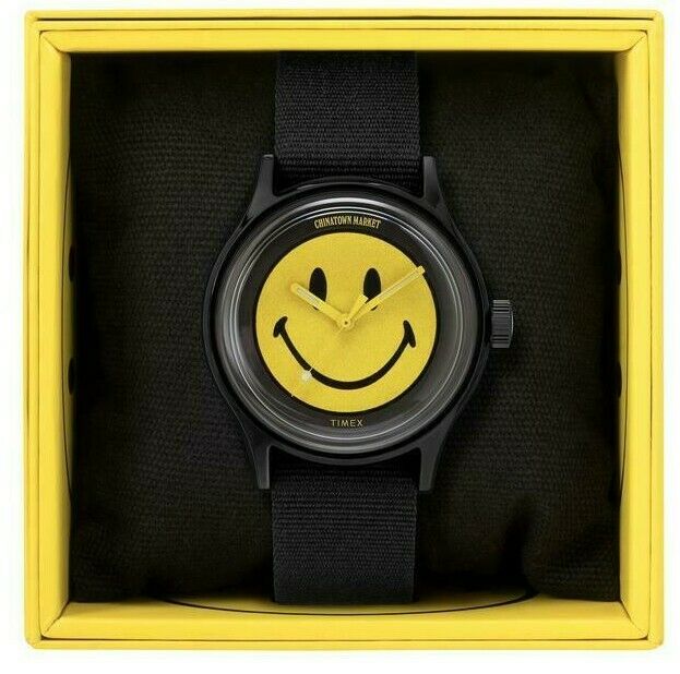 Timex x Chinatown Market MK1 36mm Resin Strap Watch Smiley Face