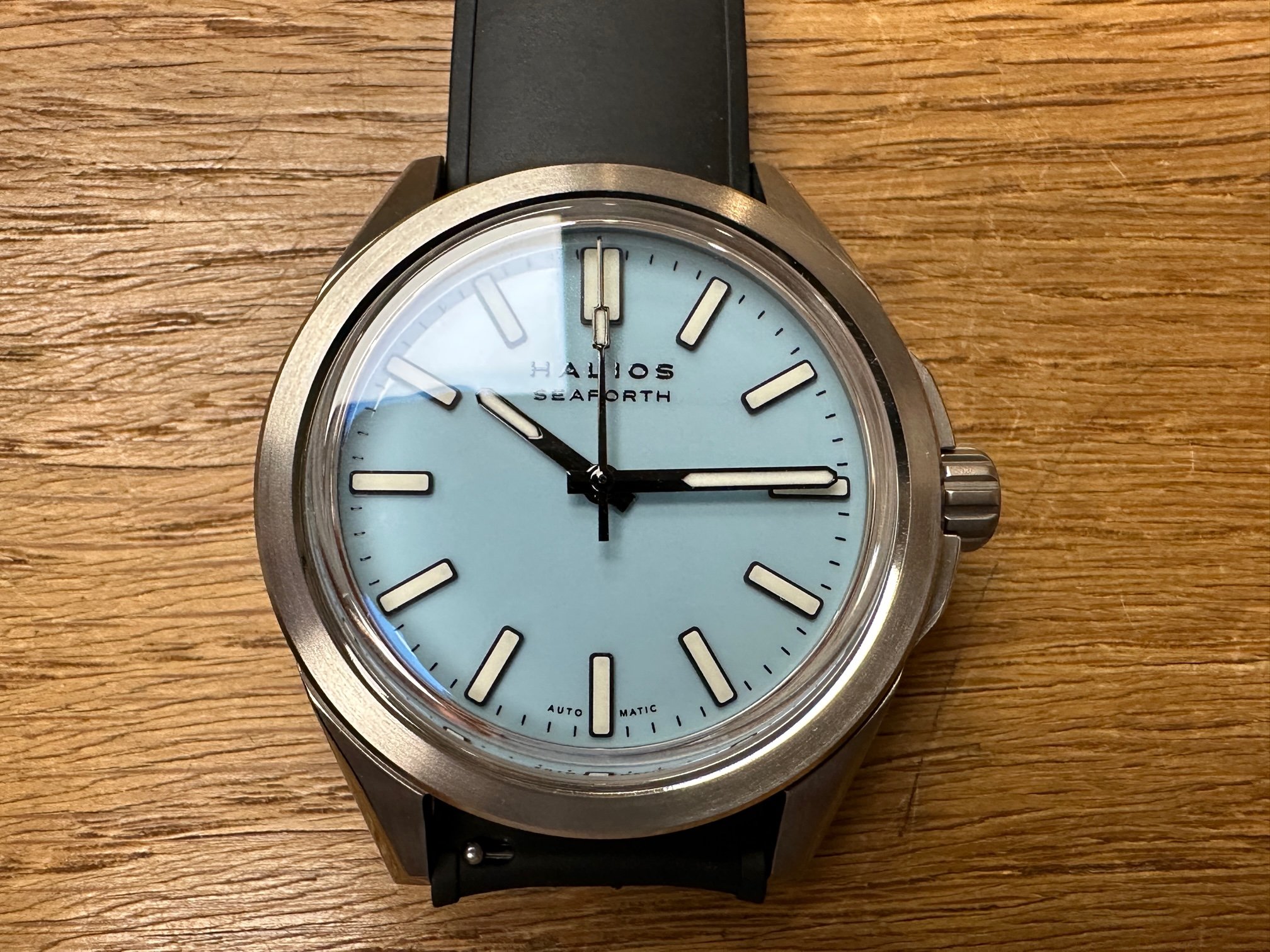 1 400 USD FS Halios Seaforth IV Pastel Blue Ti Fixed Bezel WatchCharts Marketplace