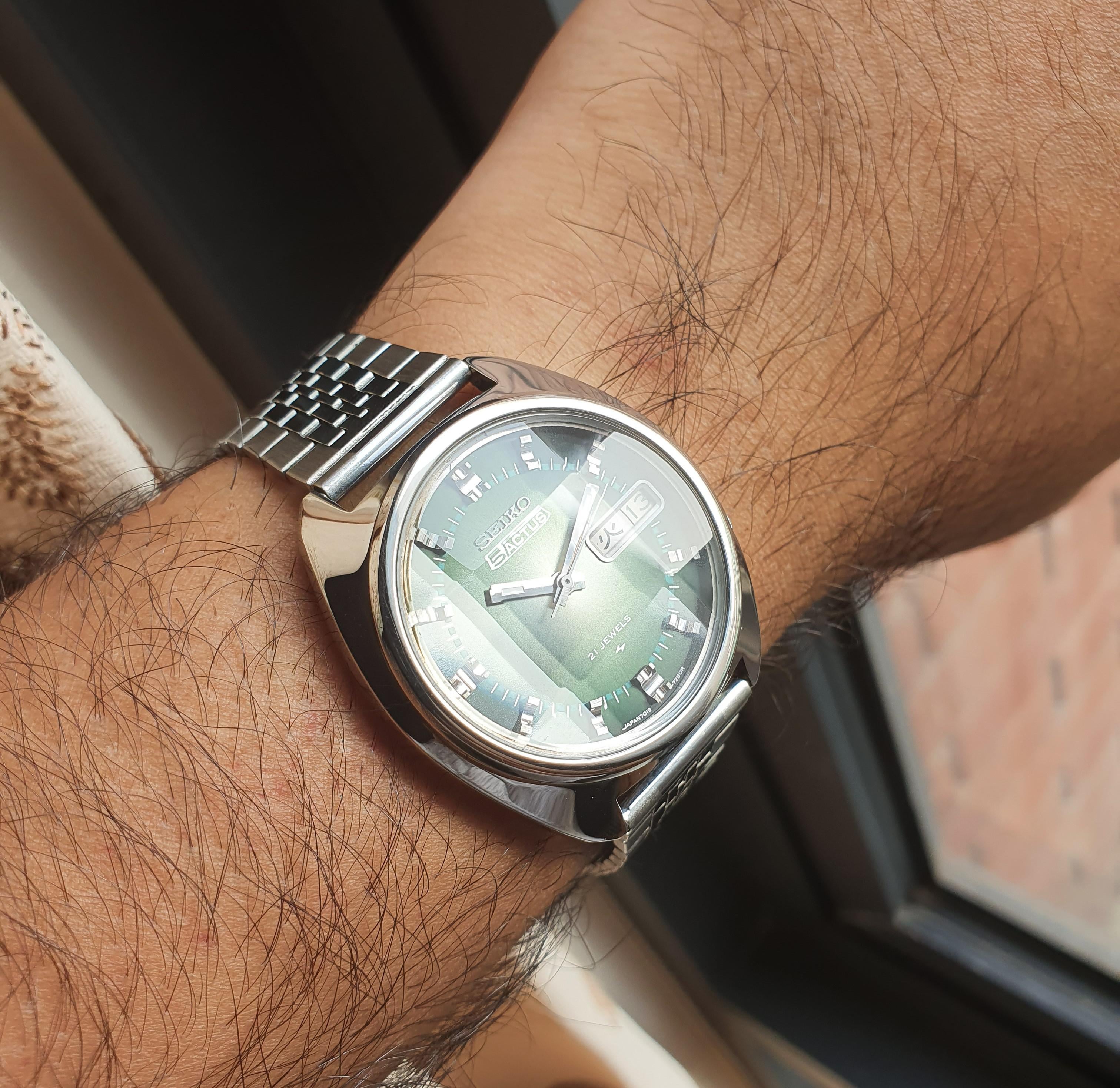 WTS] Seiko 1974 Emerald Green Seiko Actus SERVICED Stunning JDM Rare Watch  $299 Shipped | WatchCharts