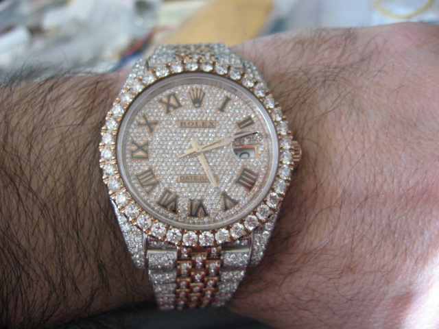 Rose gold bust outlet down rolex