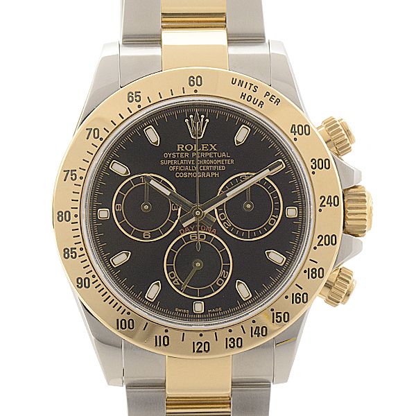 Rolex watch men's Cosmograph Daytona random black dial yellow gold