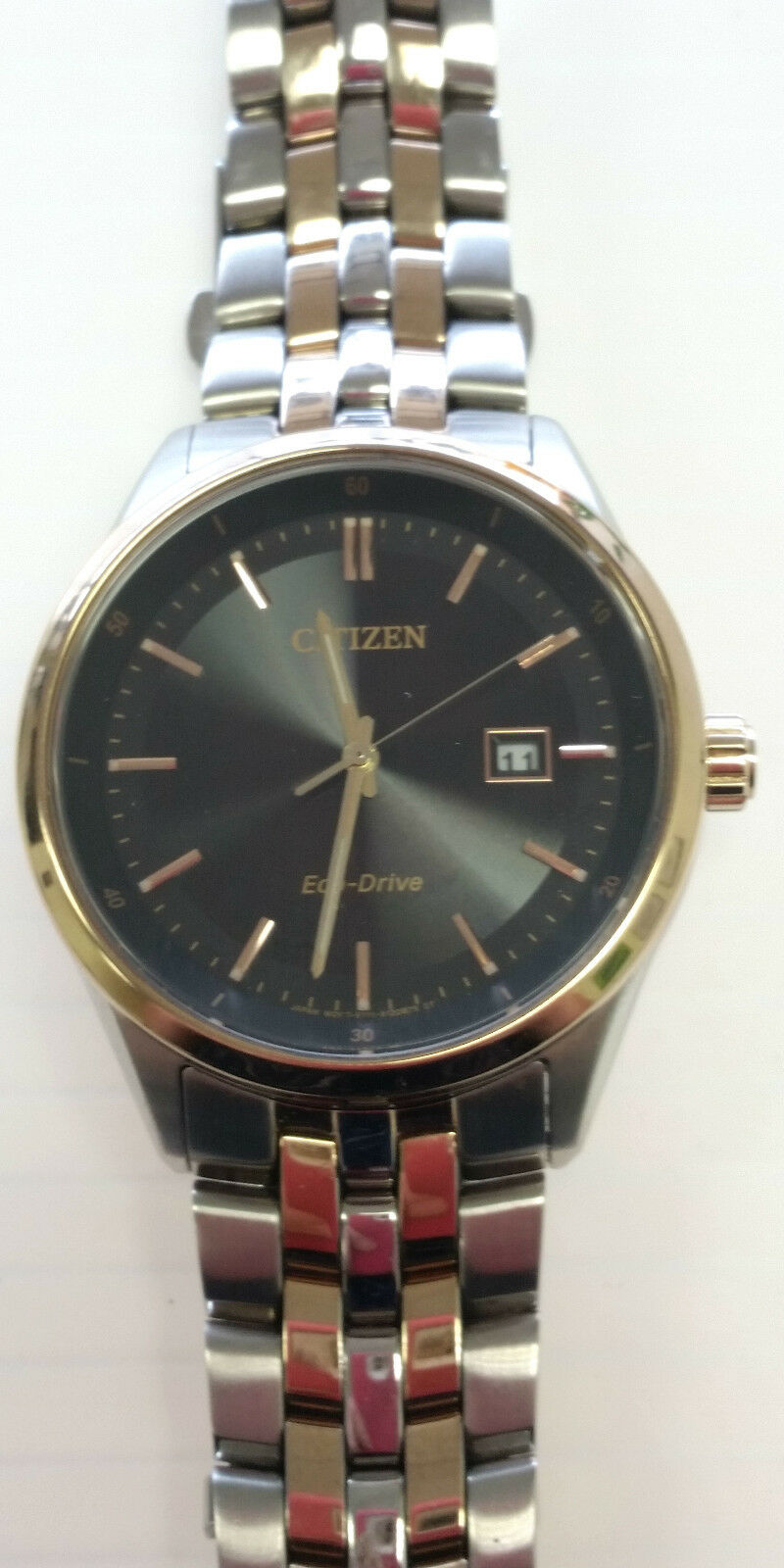 SALE! Citizen EcoDrive Two Toned Stainless Mens Watch E111-S083320 |  WatchCharts Marketplace