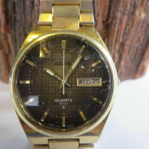 Mens SEIKO 3003 SQ 4823-8039 SS 1976 Vintage 7