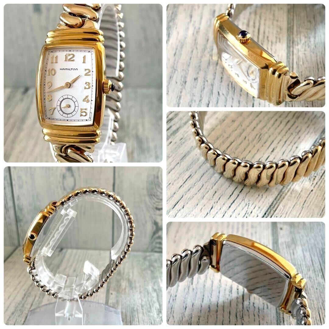 Hamilton Benton Watch Men Rectangle Quartz Vintage 22mm