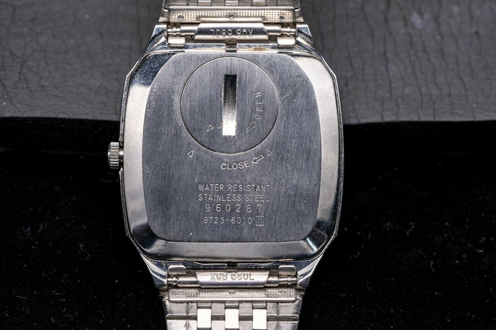 Vintage SEIKO KING QUARTZ Watch Twin Quartz Blue Boxed 9723