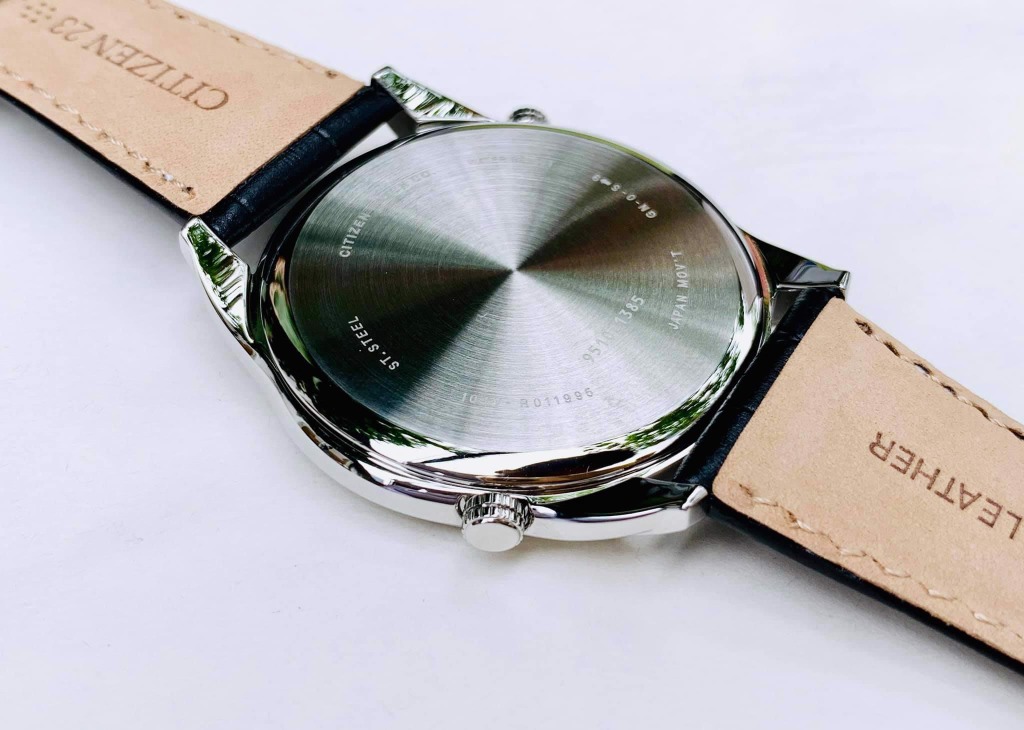 Citizen AO3030-24A Dual Time White Dial Quartz Men's Leather