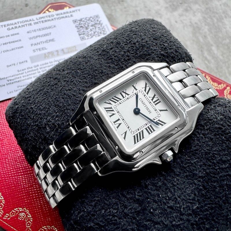 27mm Cartier Panthere Stainless Steel WSPN0007 Box Papers Original Receipt WatchCharts Marketplace UK