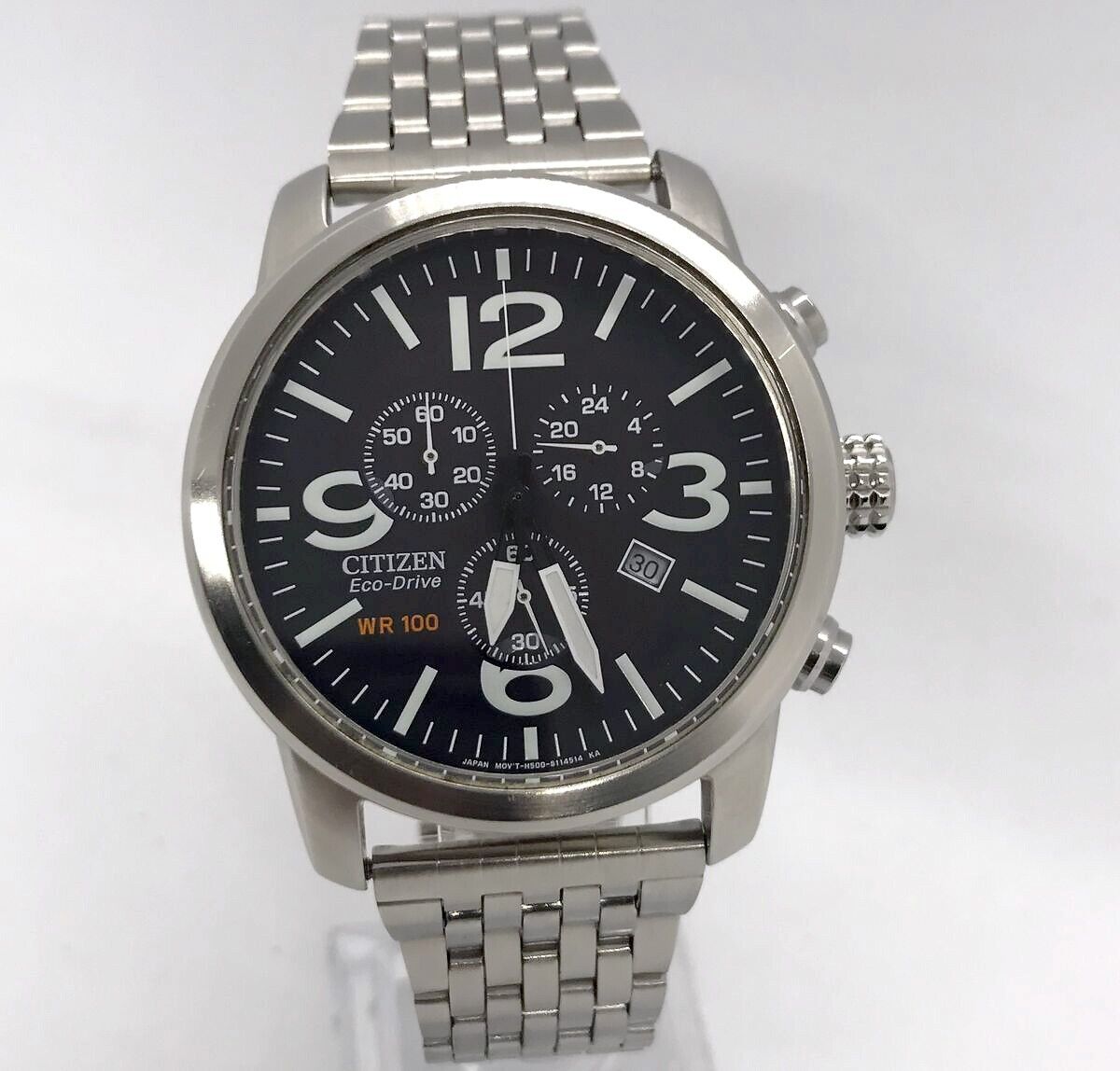 eko　0710 CITIZEN H500-S078814 men's quartz ECO-DRIVE watch stainless