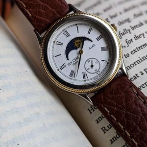 Vintage Seiko 7T36-6A20 Moonphase Chronograph Men's
