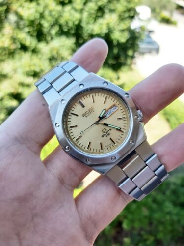 RARE Seiko SQ Sports 100 Watch, Royal Oak, ref.7546-7080, Vintage