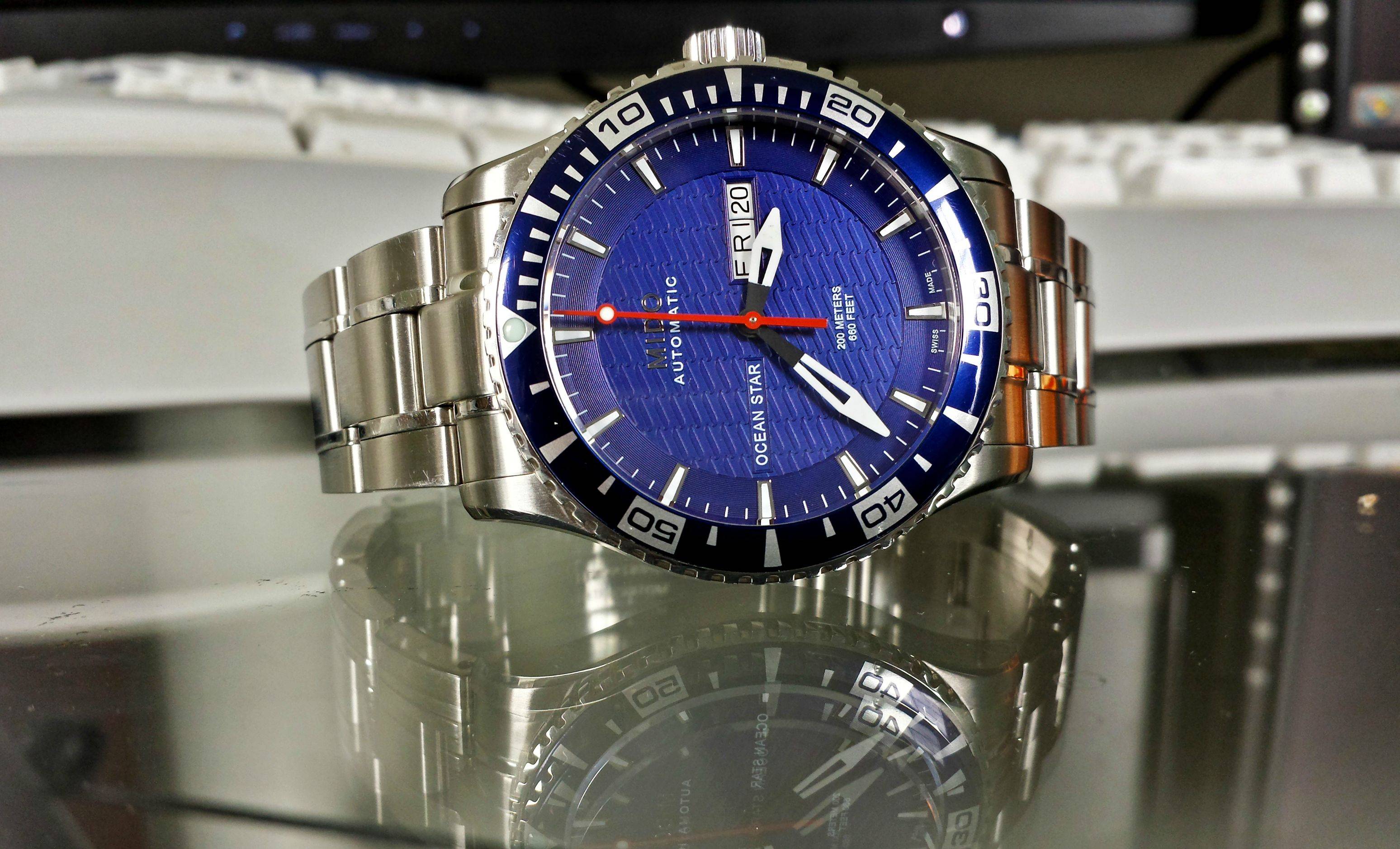 FS Mido Ocean Star Captain IV blue dial 450.00 SOLD