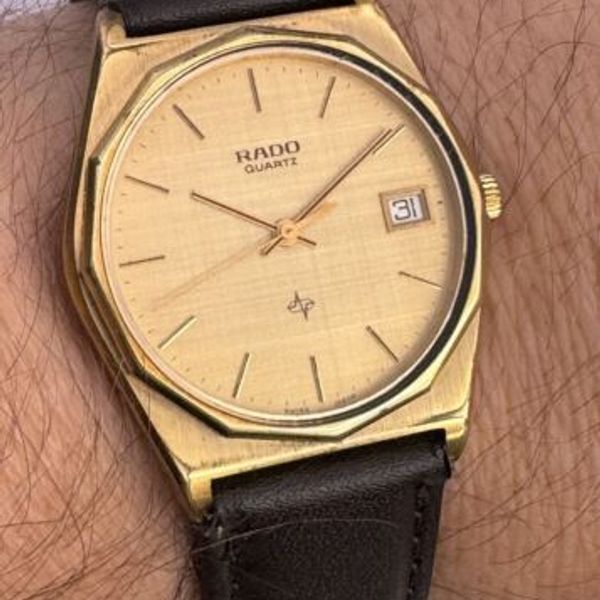 Vintage Rado Gold Plated Mens Watch AP Style Case Very Rare ...