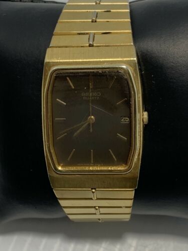 SEIKO Quartz Watch Gold Tone Model 2A32 5220 Men s watch New