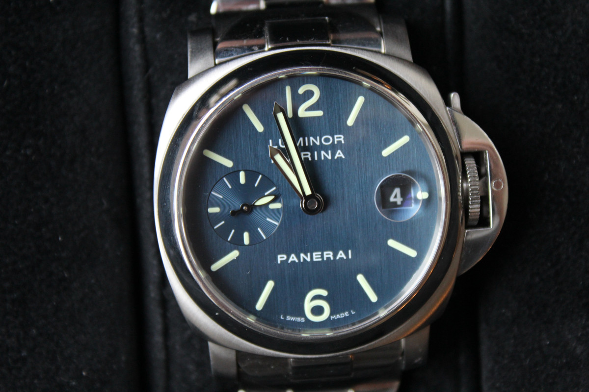 FS Panerai Luminor Marina PAM 120 40mm w Boxes Papers