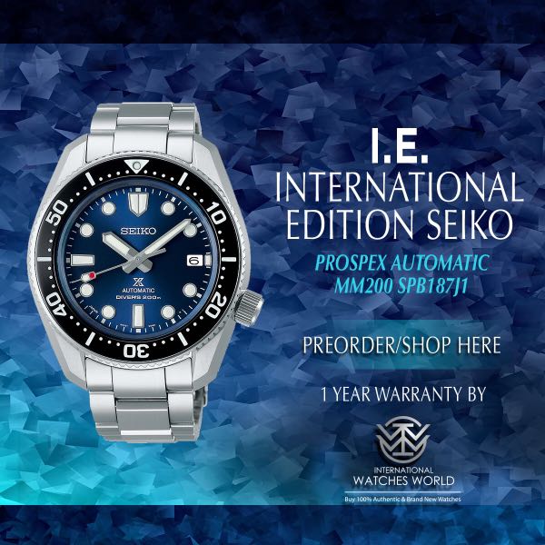 SEIKO INTERNATIONAL EDITION PROSPEX AUTOMATIC MM200 SPB187J1 BLUE DIAL |  WatchCharts