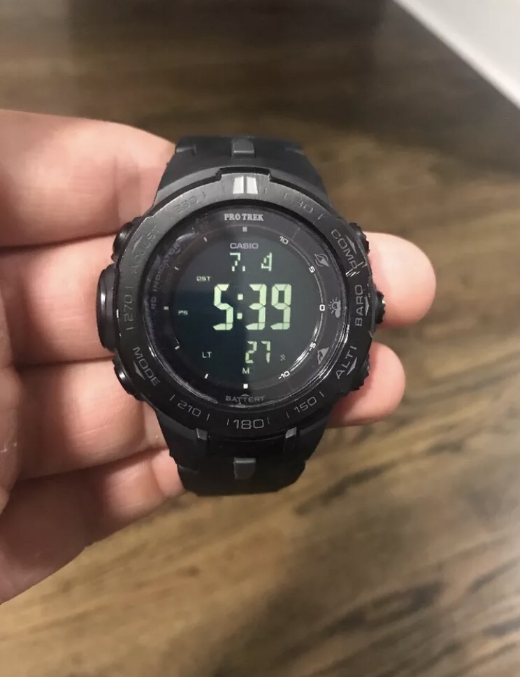 Casio Protrek Pro Trek PRW 3100Y 1B All Black tough to find