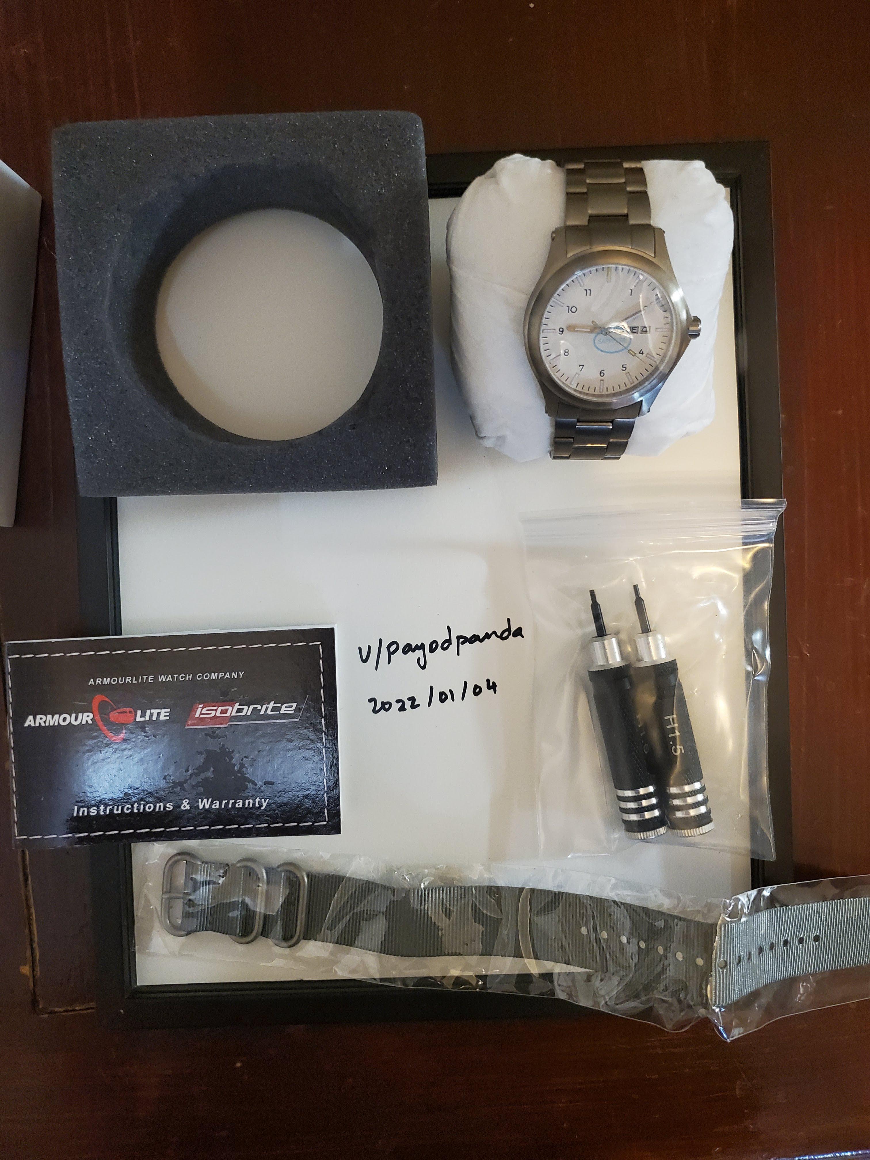 WTS BNIB Massdrop X ArmourLite Ember T100 Tritium Watch 250