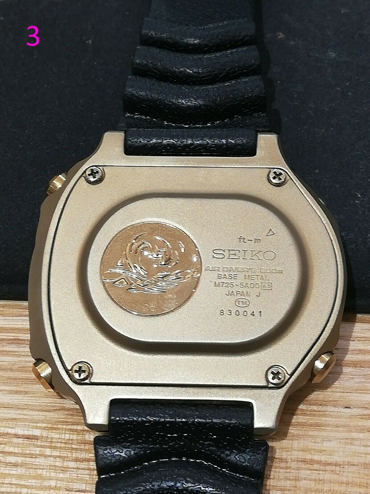 【希少】 SEIKO　M725-5A00　SCUBA NASTER　GOLD Seiko Scuba Master M725-5A00 Vintage Digital Black Gold