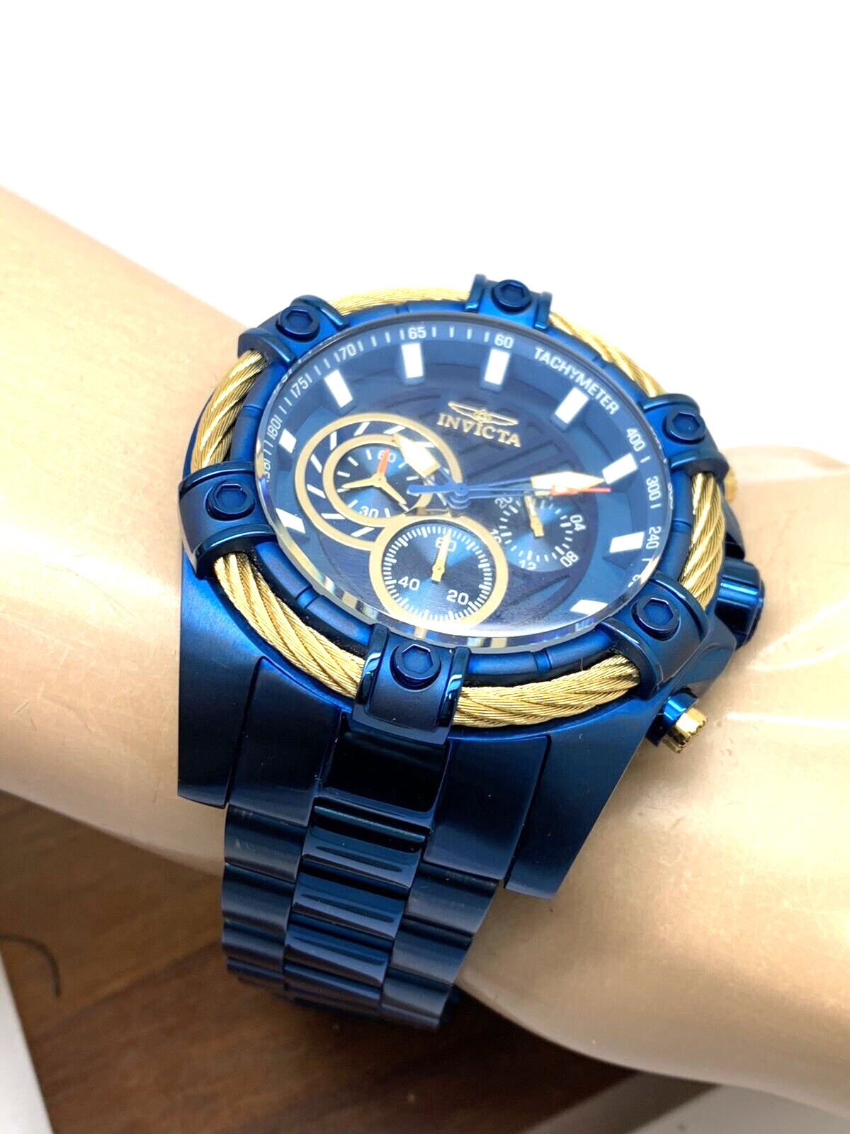 お得得価【訳あり】 INVICTA 腕時計 38959 Bolt ブルー クォーツ 時計
