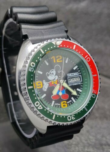 Vintage Seiko Mickey Mouse Turtle Diver s Automatic Movement No