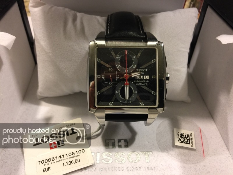 FS Tissot Quadrato Swiss Valjoux 7750 Automatic Chronograph