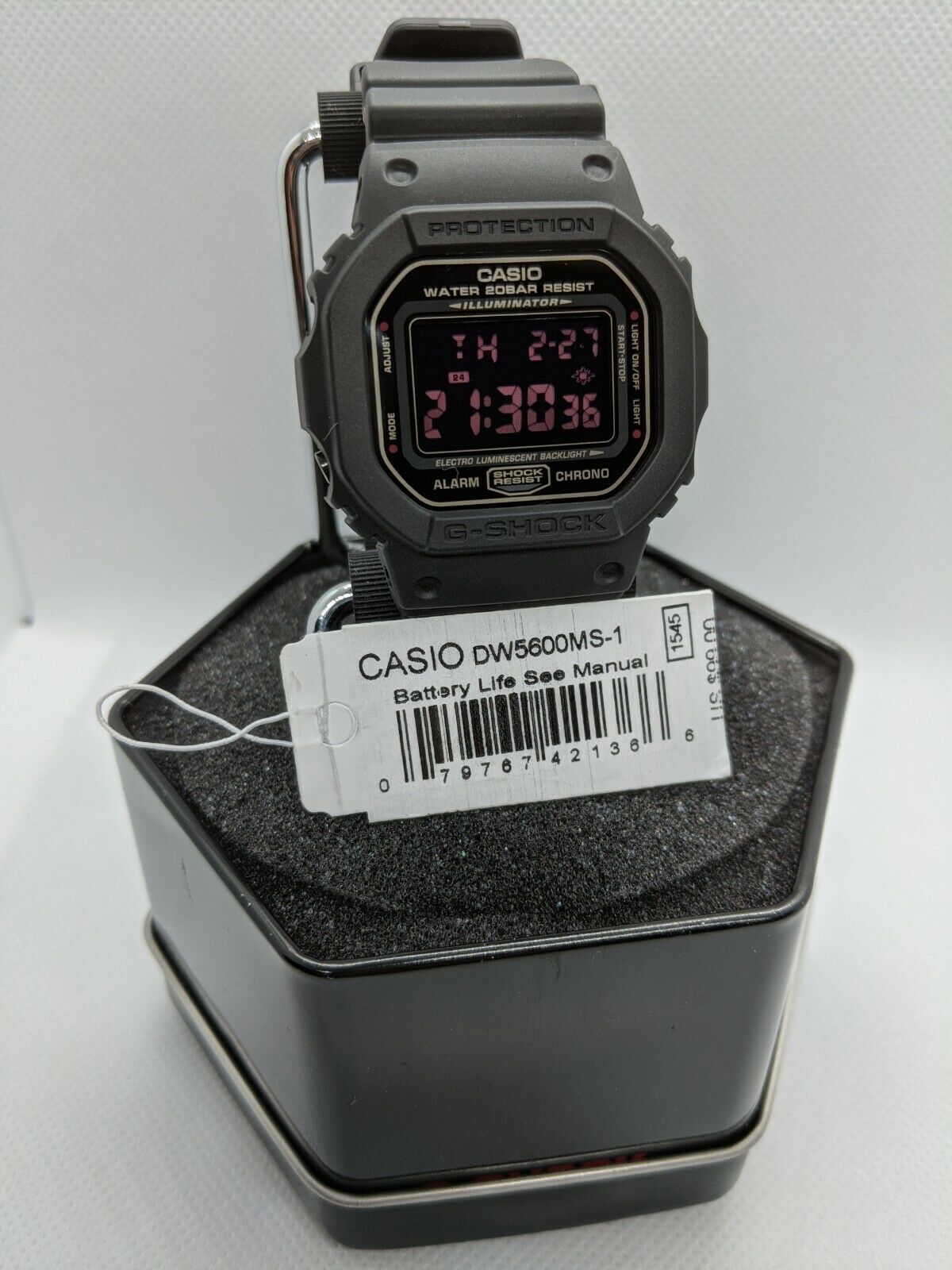 g shock matte black digital