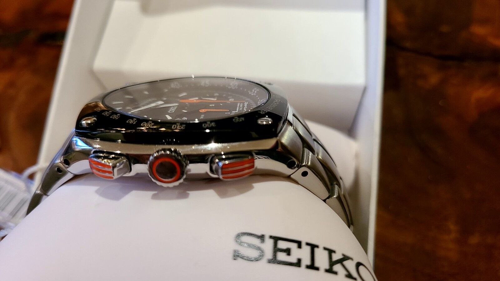 Seiko SNL015 Sportura Kinetic Chronograph Mens 7L22-0AD0, Complete