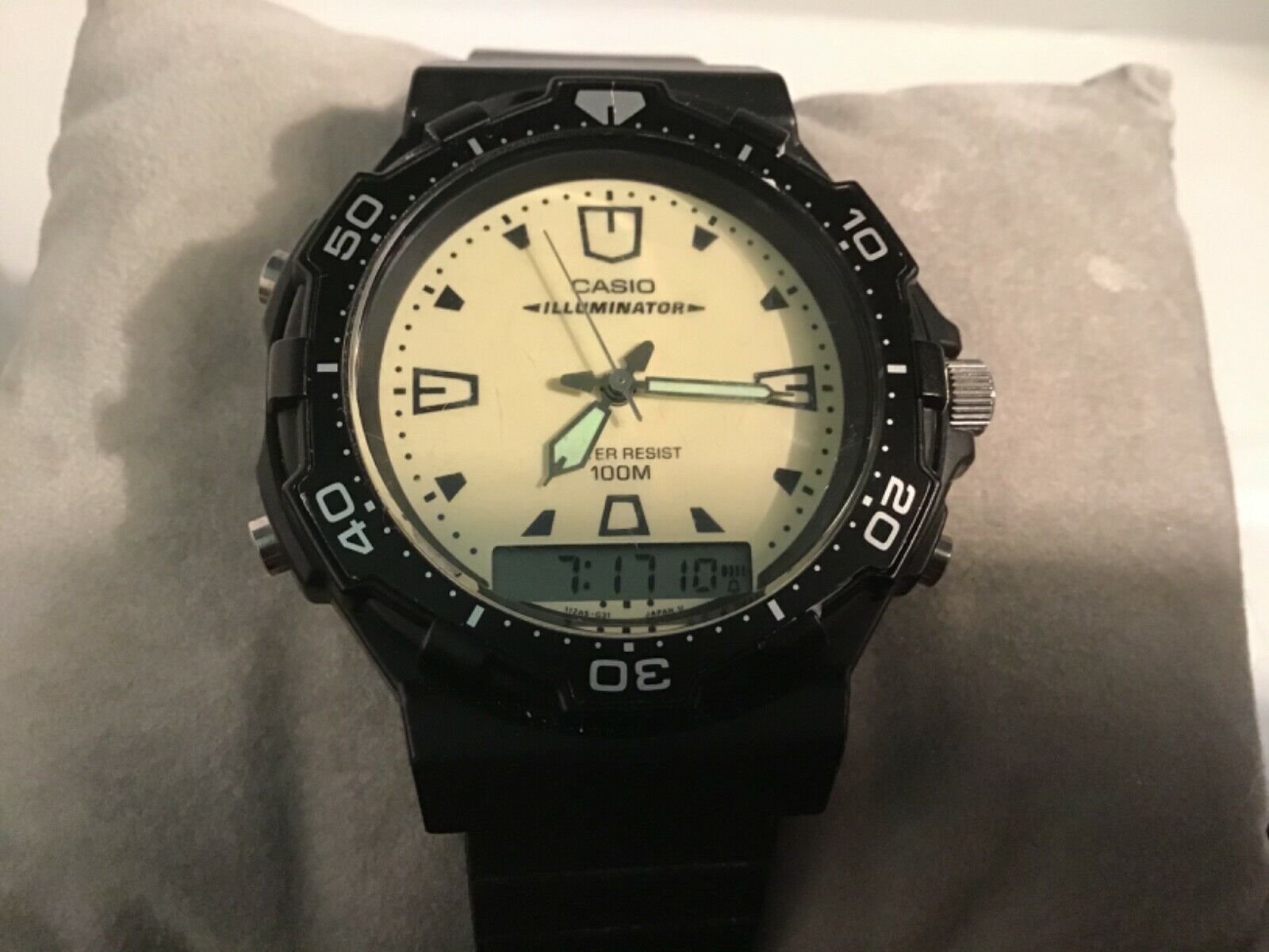 Casio illuminator 1320-AQ -130W Men's Watch, Japan Movt, RARE | WatchCharts  Marketplace