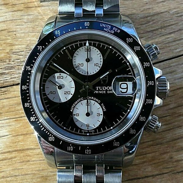 Tudor Rolex prince date reverse panda 79260P chronograph Daytona rare ...