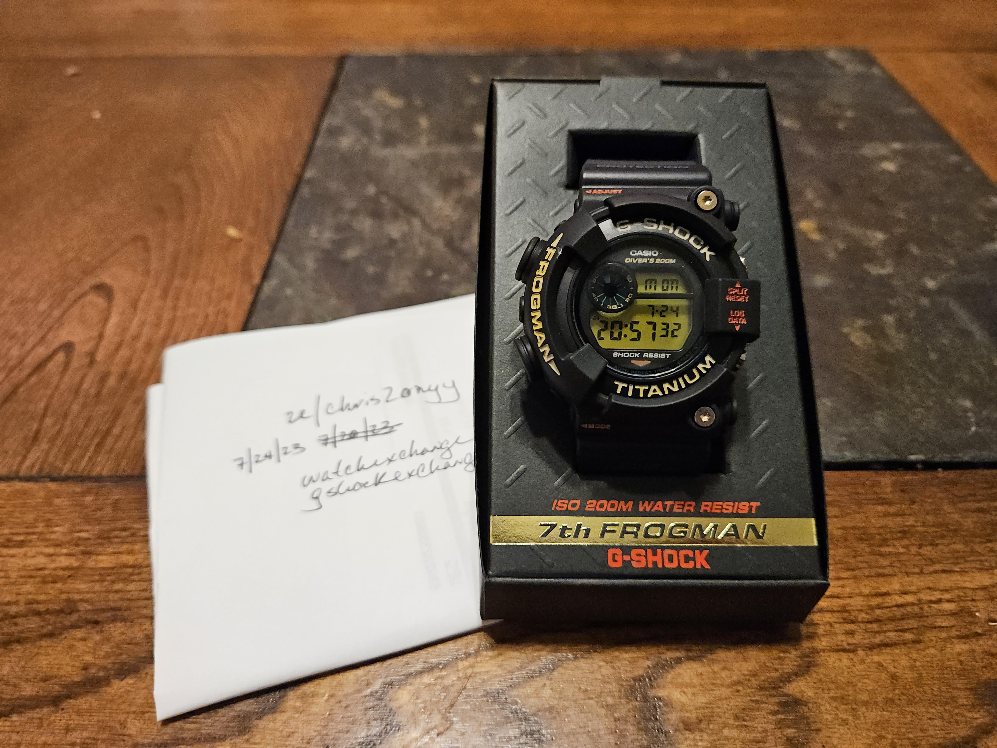 WTS] Casio g-shock DW-8201NT-1JR. 7th Frogman Anniversary. New