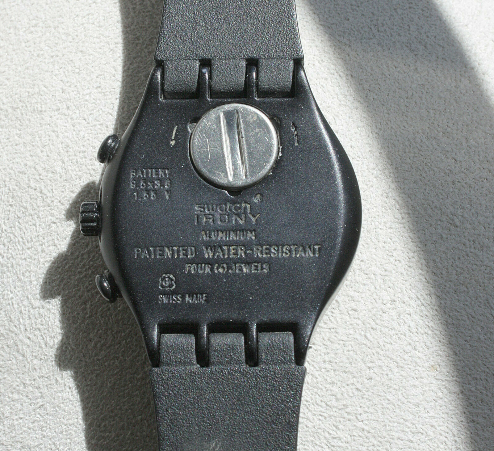 Swatch swiss irony aluminium on sale patented