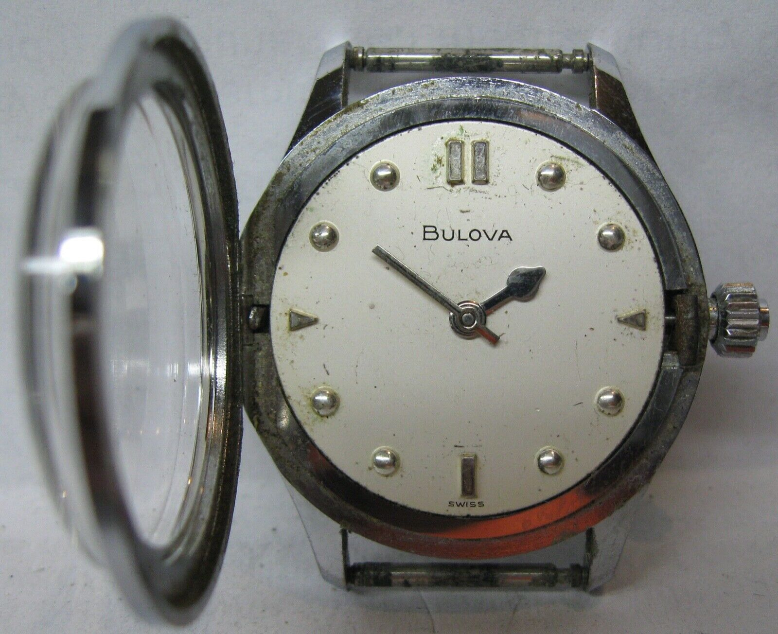 VINTAGE BULOVA AUTOMATIC 17J selling BRAILLE WATCH