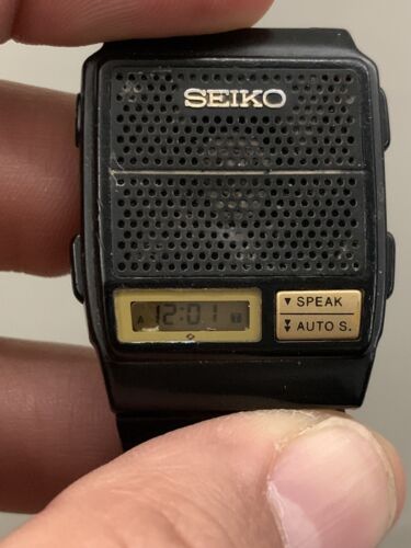 Vintage Seiko English And Spanish Talking Watch A966 4010 Speaker