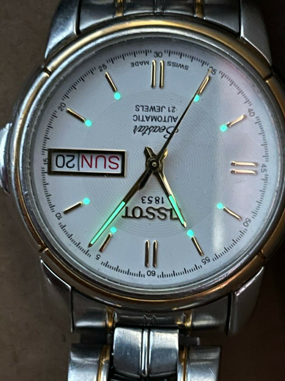 Tissot 1853 seastar on sale automatic 21 jewels