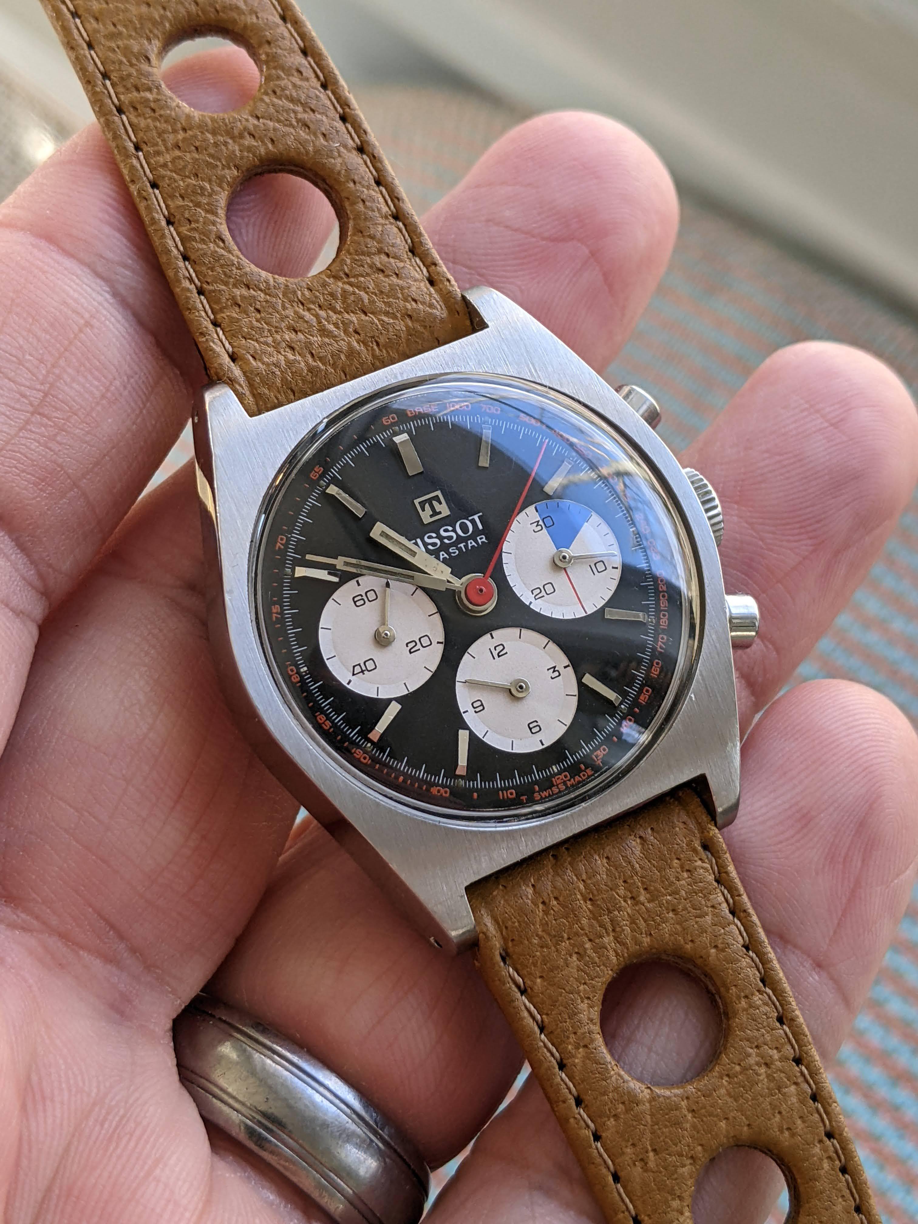 WTS Tissot Seastar Chronograph Original Strap Lemania