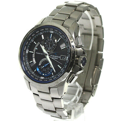 CASIO Oceanus OCW-T1000-1AJF black Dial Solar Powered Radio Men's