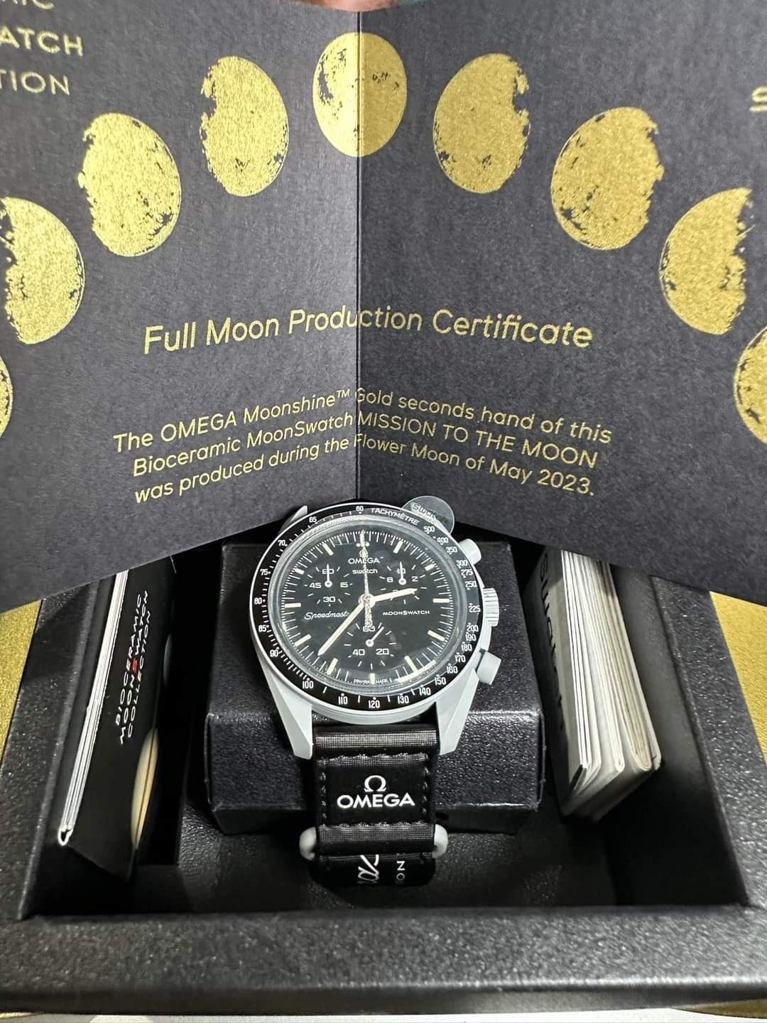 550 USD] OMEGA X SWATCH | Mission to the Moon | Moonshine Gold