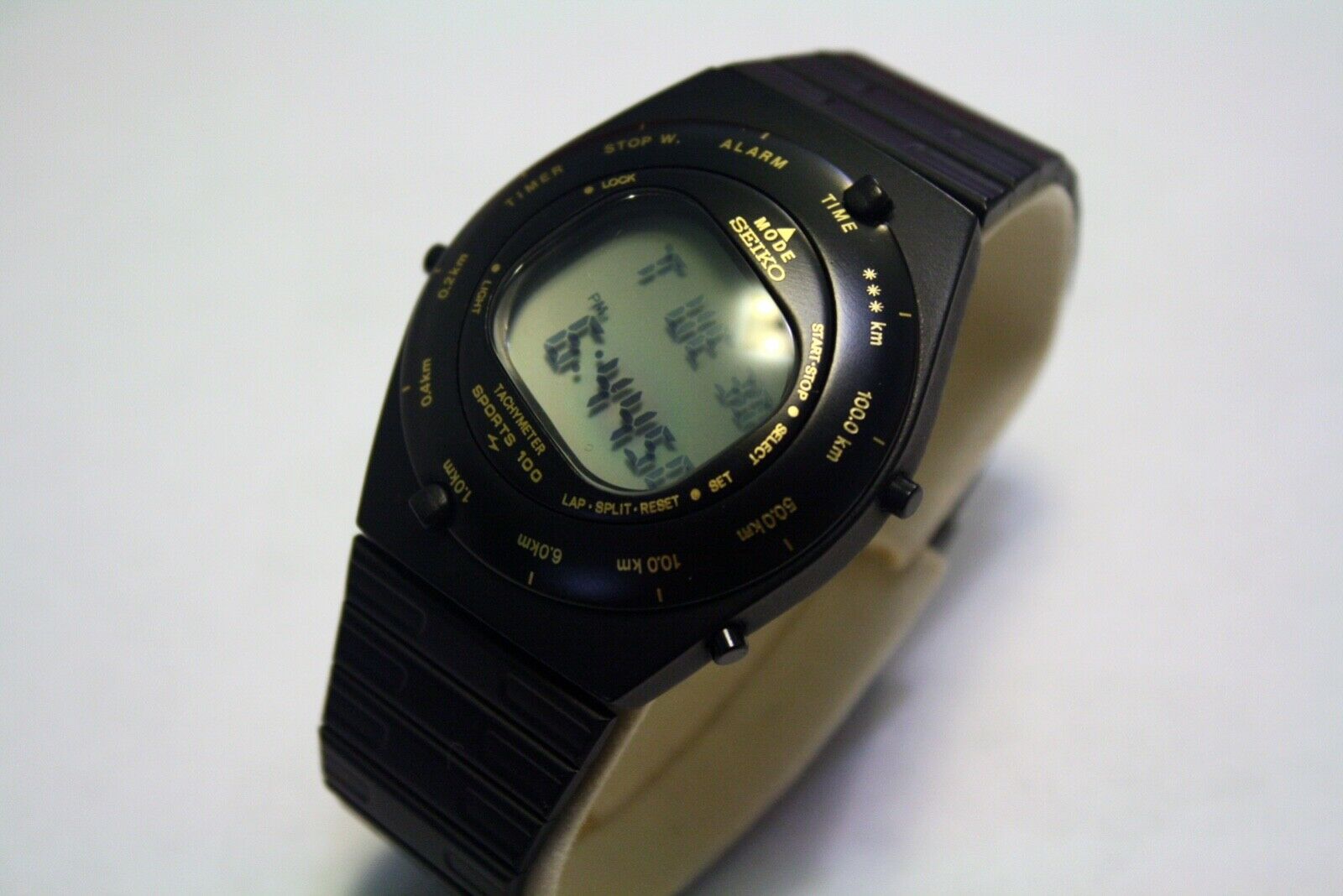 SEIKO Speedmaster Giugiaro Chronograph A828-4019 Quartz Vintage